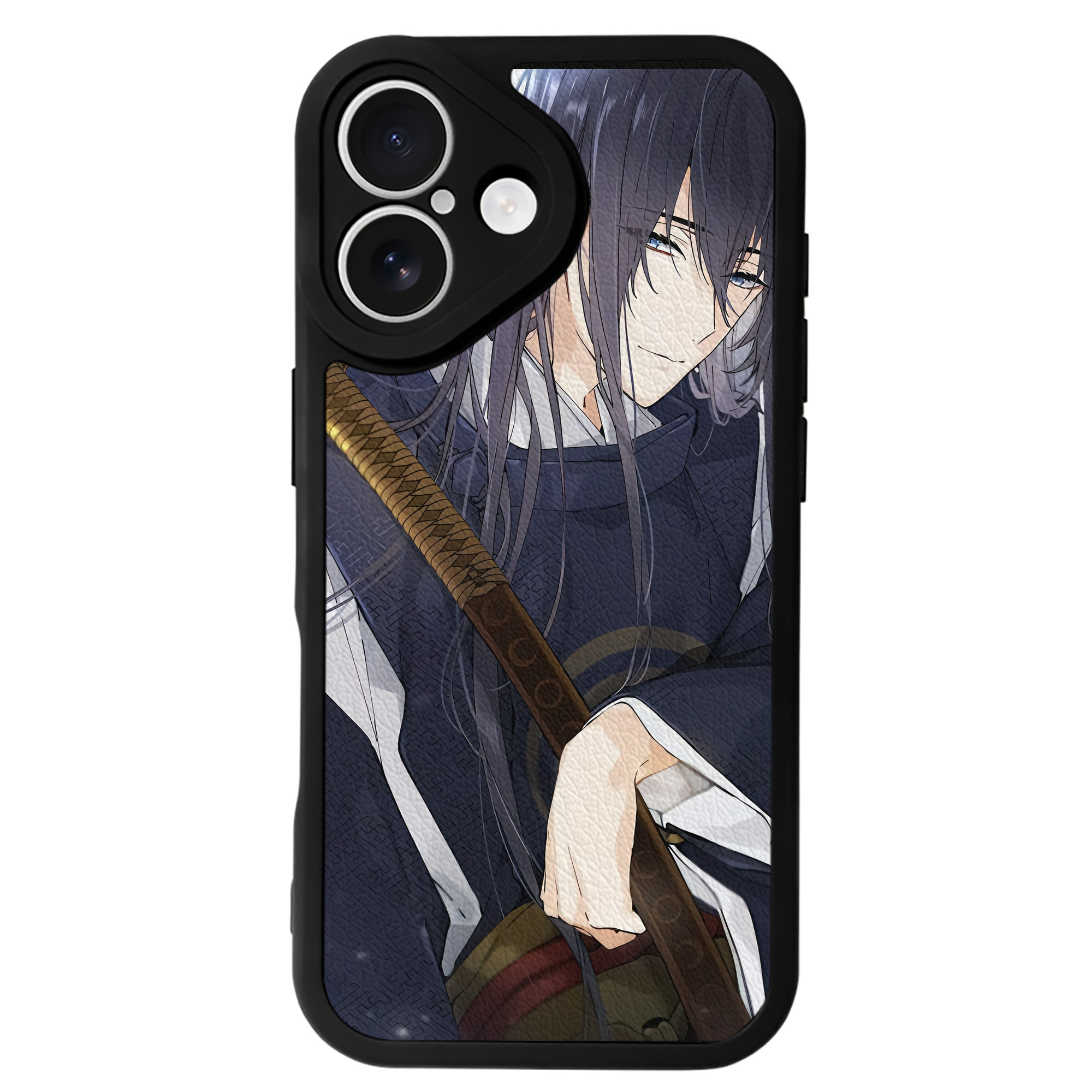 （画像用） 刀剣乱舞 Touken Ranbu 【iPhone 16シリーズ対応】シリコンスマホケース（レザー調） 材質：シリコン